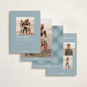"Scripted Merry Christmas" - Holiday Cards in Snow by Kelly Schmidt - Back of Card Options