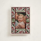 "Teaberry Stained Glass" - Holiday Cards in Garland by Thomas Ward - Front