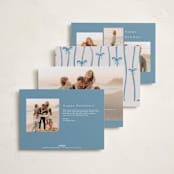 "Make me happy" - Holiday Cards in Sky by Pati Cascino - Back of Card Options