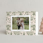 "Nutcracker Toile" - Holiday Cards in Fir by Teju Reval - Folded Card