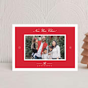 "Effortless Charm" - Holiday Cards in Raspberry by Tatiana Nogueiras - Front