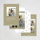 "Keepsake Wreath" - Holiday Cards in Snowball by Petra Kern - Back of Card Options