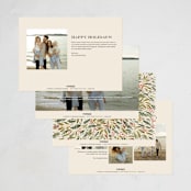 "Red Ribbon" - Holiday Cards in Ivory by iamtanya - Back of Card Options