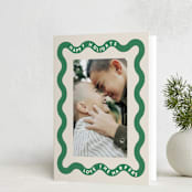 "ricrac" - Holiday Cards in Wreath by Lori Wemple - Folded Card