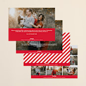 "More the Merrier" - Holiday Cards in Berry by chica design - Back of Card Options