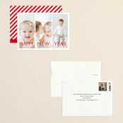 "More the Merrier" - Holiday Cards in Berry by chica design - Assembled