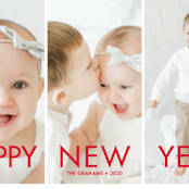 "More the Merrier" - Holiday Cards in Berry by chica design - Detail