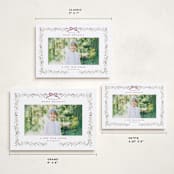 "Bountiful Boughs" - Holiday Cards in Cranberry by Itsy Belle Studio - Formats Available