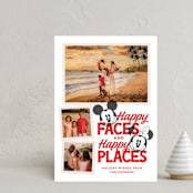 "Disney Mickey Mouse Happy Places" - Holiday Cards in Cherry by Jill Means - Front