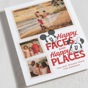 "Disney Mickey Mouse Happy Places" - Holiday Cards in Cherry by Jill Means - Detail