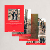 "Greeting Note" - Holiday Cards in Cardinal by Grae - Back of Card Options