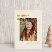 "Brighter Days Ahead" - Holiday Cards in Sunshine by seulghi - Front