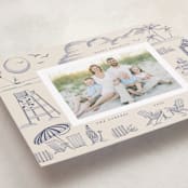 "Beach Holiday" - Holiday Cards in Wintermint by Teju Reval - Detail