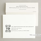 "Arched Multi Lettering" - Holiday Cards in Gravel by Alethea and Ruth - FREE Recipient Addressing