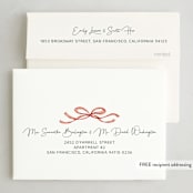 "baubles and bows" - Holiday Cards in Candy Cane by Paper Sun Studio - FREE Recipient Addressing