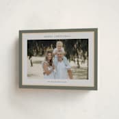 "Frame" - Holiday Cards in Sage by Nicole Walsh - Folded Card