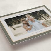 "Frame" - Holiday Cards in Sage by Nicole Walsh - Detail