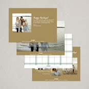 "Golden Joy" - Holiday Cards in Caramel by Brooke Chandler - Back of Card Options
