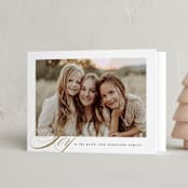 "Golden Joy" - Holiday Cards in Caramel by Brooke Chandler - Folded Card