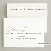 "Golden Joy" - Holiday Cards in Caramel by Brooke Chandler - FREE Recipient Addressing