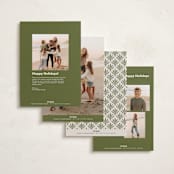 "wreath wrap" - Holiday Cards in Blue Spruce by Jen Owens - Back of Card Options