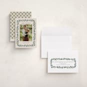 "wreath wrap" - Holiday Cards in Blue Spruce by Jen Owens - Assembled