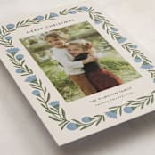 "wreath wrap" - Holiday Cards in Blue Spruce by Jen Owens - Detail