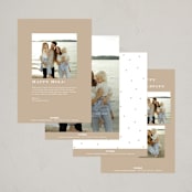 "Little Bow" - Holiday Cards in Winter by Yuliya Evseeva - Back of Card Options