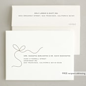 "Little Bow" - Holiday Cards in Winter by Yuliya Evseeva - FREE Recipient Addressing