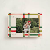 "Knitted Plaid" - Holiday Cards in Fruit Salad by Carrie ONeal - Front