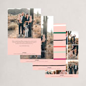 "Colorful Holiday Plaid" - Holiday Cards in Candy Apple by Ampersand Design Studio - Back of Card Options