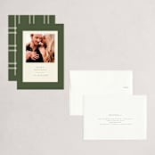 "Modern Classic Holiday" - Holiday Cards in Olive by Nazia Hyder - Assembled