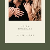 "Modern Classic Holiday" - Holiday Cards in Olive by Nazia Hyder - Detail