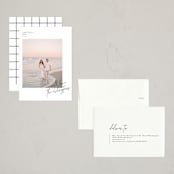 "Minimalist Signature" - Holiday Cards in Coal by Kelly Schmidt - Assembled