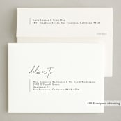 "Minimalist Signature" - Holiday Cards in Coal by Kelly Schmidt - FREE Recipient Addressing