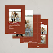 "Ribbon Letters" - Holiday Cards in Peppermint by taylorVdesign - Back of Card Options