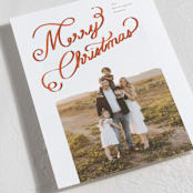 "Ribbon Letters" - Holiday Cards in Peppermint by taylorVdesign - Detail