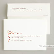 "Ribbon Letters" - Holiday Cards in Peppermint by taylorVdesign - FREE Recipient Addressing