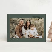 "Simple Greeting" - Holiday Cards in Fir by Ashley Iwafuchi - Front