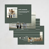 "Simple Greeting" - Holiday Cards in Fir by Ashley Iwafuchi - Back of Card Options