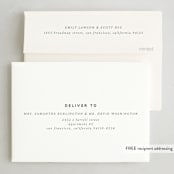 "Simple Greeting" - Holiday Cards in Fir by Ashley Iwafuchi - FREE Recipient Addressing