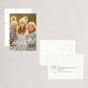 "Grateful always" - Holiday Cards in Snow by Annie Walker - Assembled