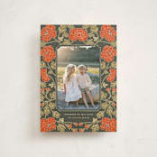 "Christmas Poppies" - Holiday Cards in Balsam by Tara Grangroth - Front