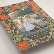 "Christmas Poppies" - Holiday Cards in Balsam by Tara Grangroth - Detail