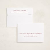 "Merry Striped Frame" - Holiday Cards in Ruby by Alston Foster - FREE Recipient Addressing