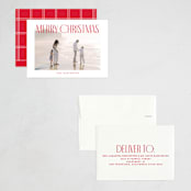"Merry Title" - Holiday Cards in Poinsettia by Brooke Chandler - Assembled