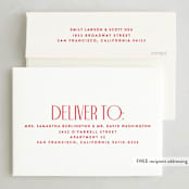 "Merry Title" - Holiday Cards in Poinsettia by Brooke Chandler - FREE Recipient Addressing