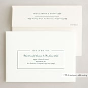"Simply Serene" - Holiday Cards in Pine by Lauren Chism - FREE Recipient Addressing