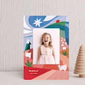 "While Shepherds Watched Their Flocks" - Holiday Cards in Snow by Morgan Ramberg - Front