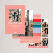 "While Shepherds Watched Their Flocks" - Holiday Cards in Snow by Morgan Ramberg - Back of Card Options